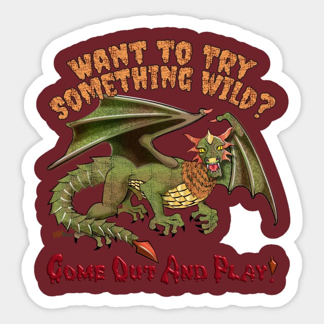 Green Dragon Sticker by NN Tease